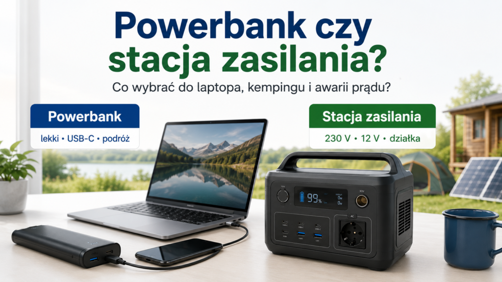 Powerbank i stacja zasilania — porównanie i różnice